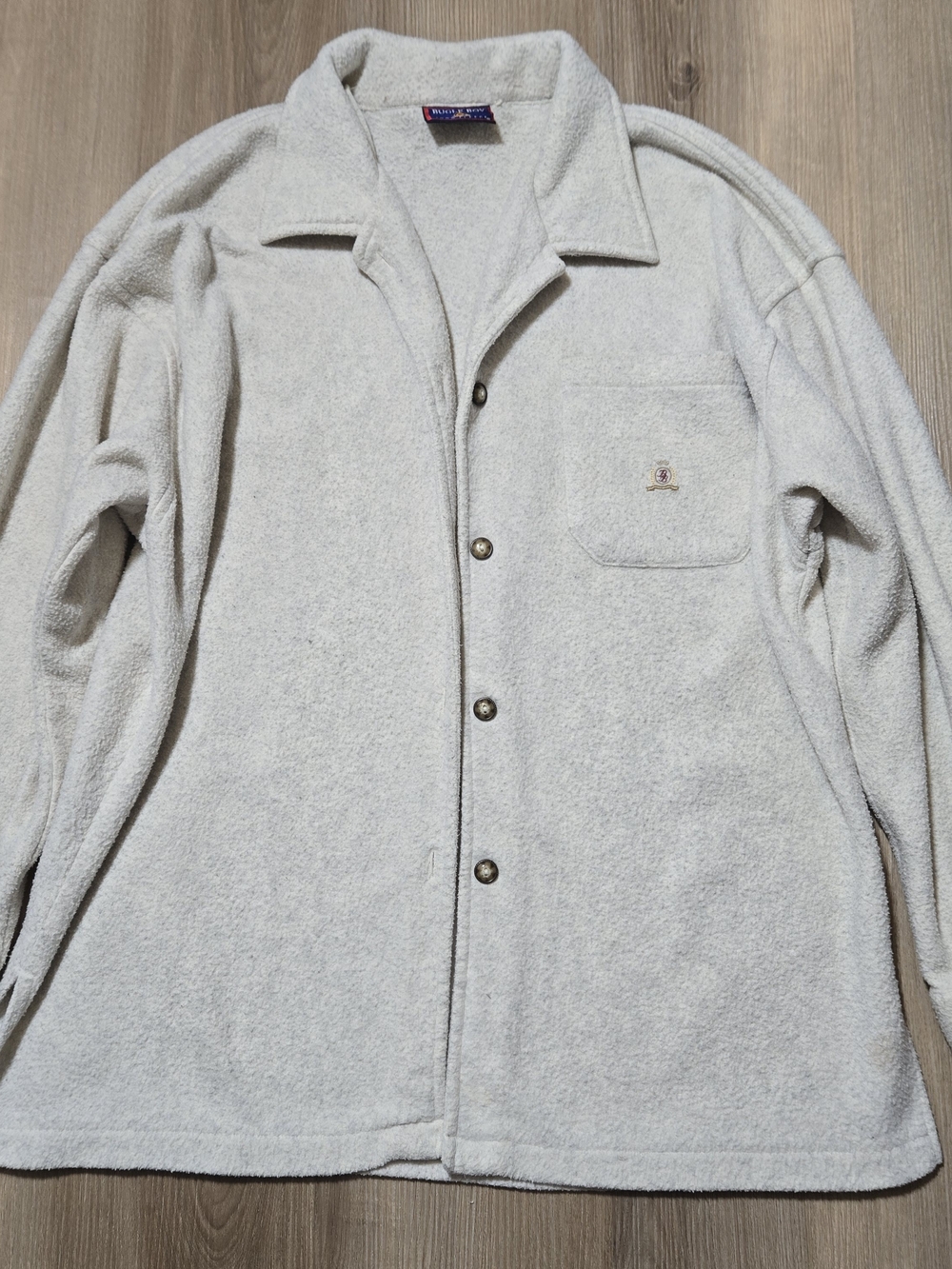 Bugle Boy Off-White Fleece Shirt Jacket